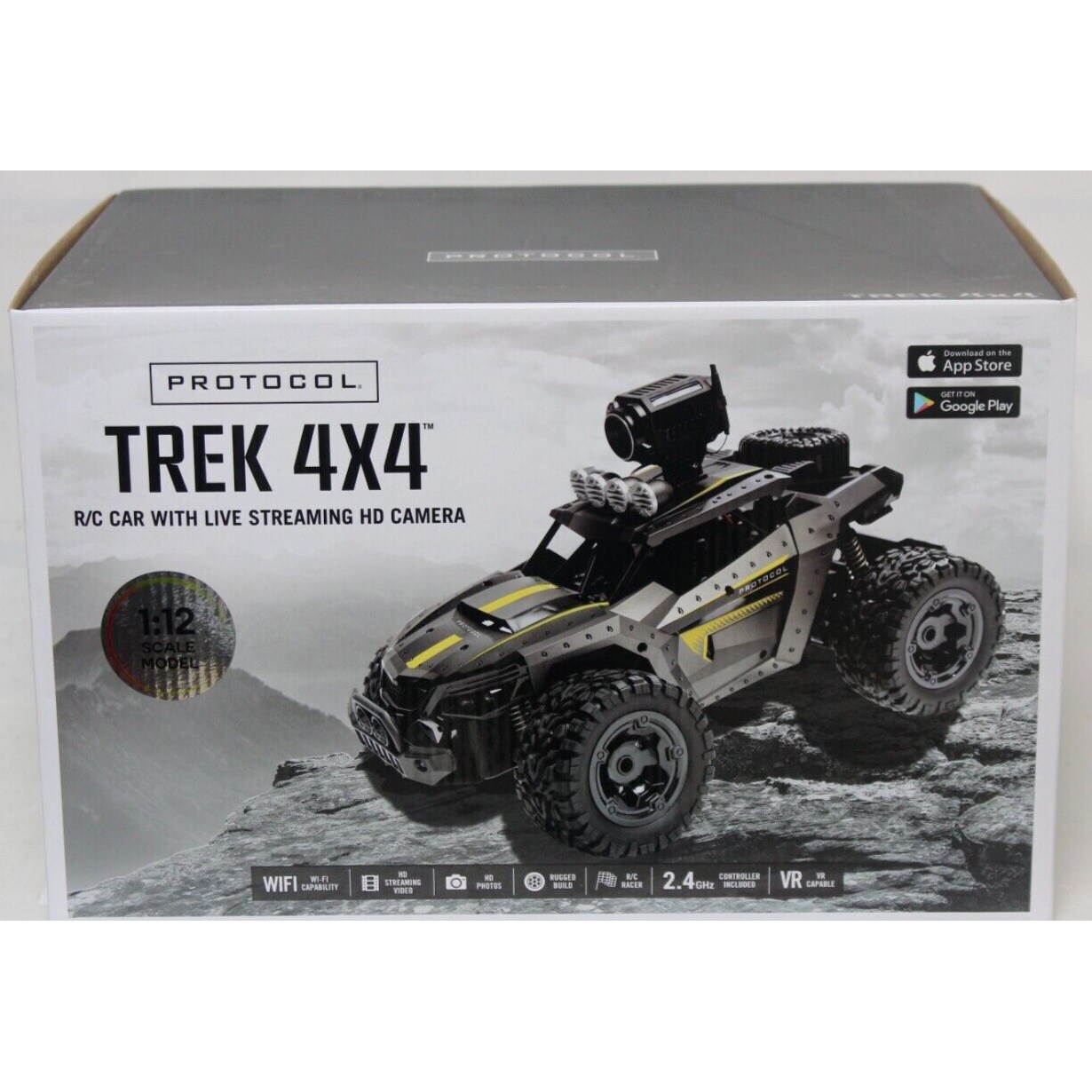 Protocol   Trek 4x4 RC Car With Live Streaming HD Camera - Gray-