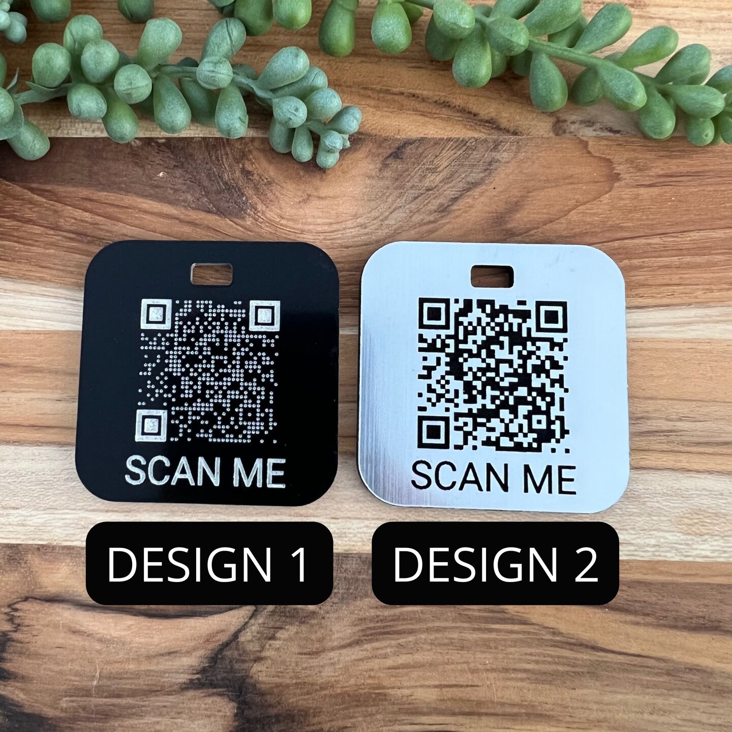 QR Code Keychain, Personalized Scan Luggage Tag, Personalized