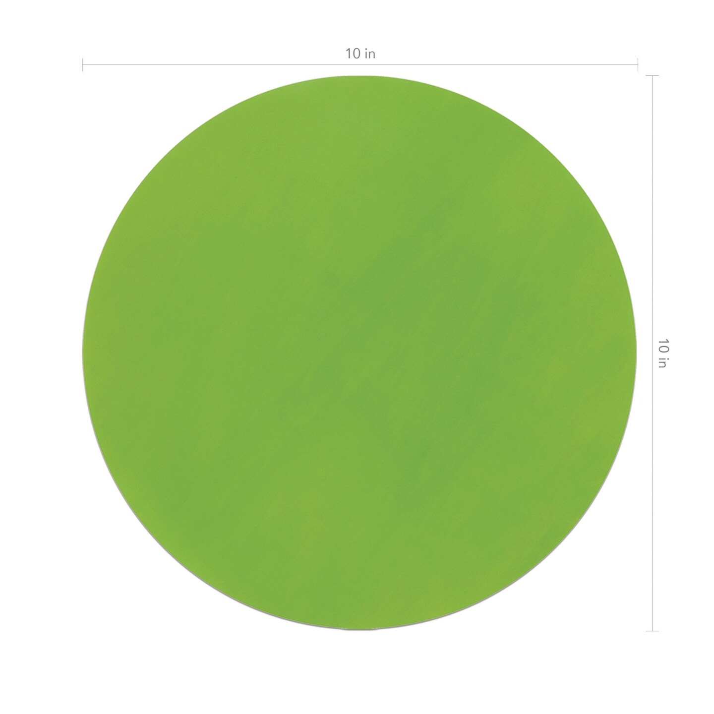 Self-Stick Dry Erase Circles, 5 Assorted Colors, 10&#x22; Dia., 10 Count