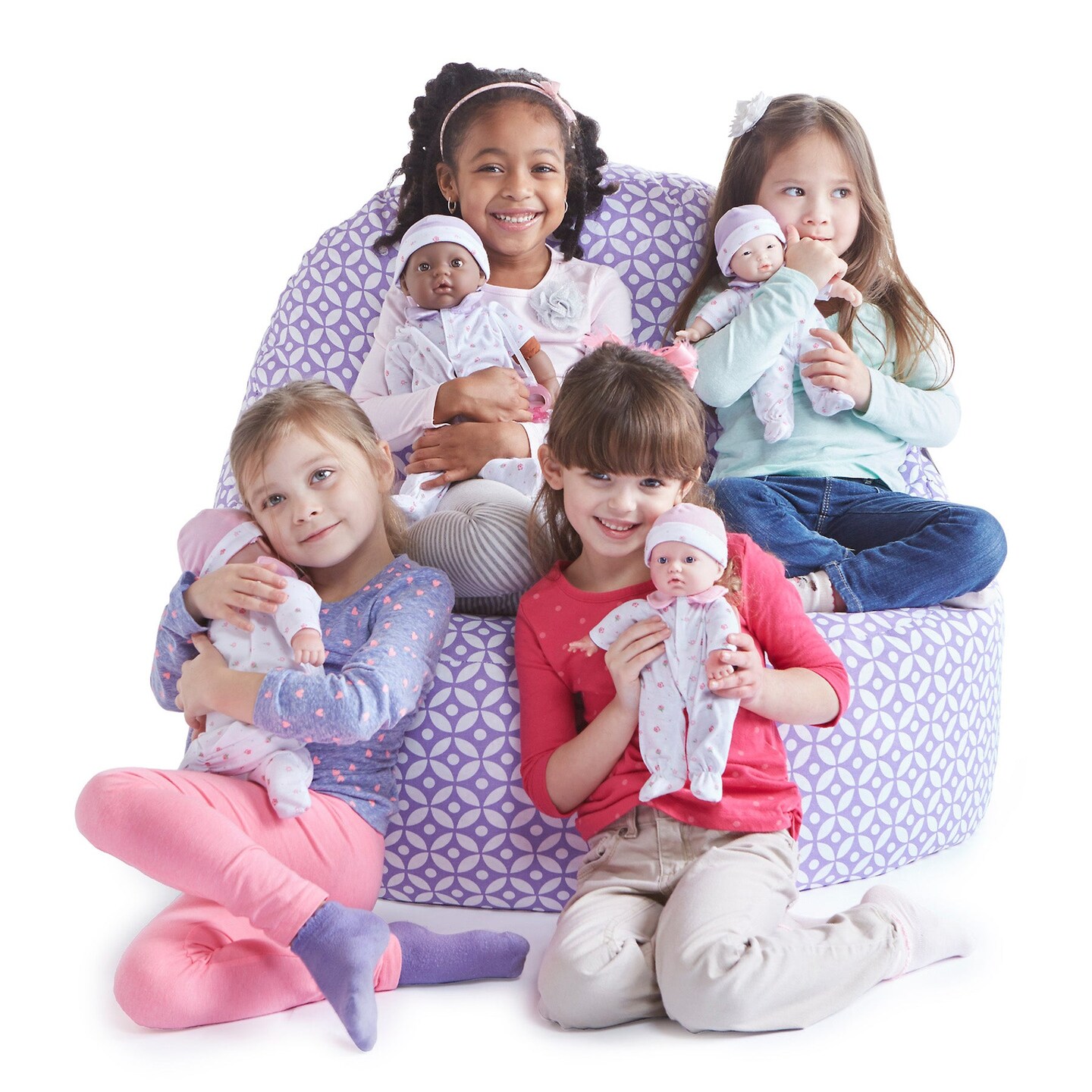 La Baby Soft 11&#x22; Baby Doll, Blue with Blanket, Hispanic