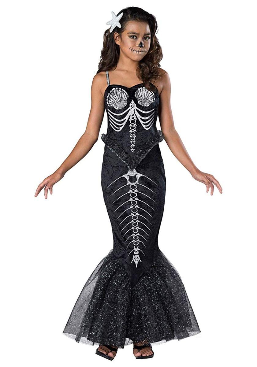 Skeleton Mermaid Girl&#x27;s Costume