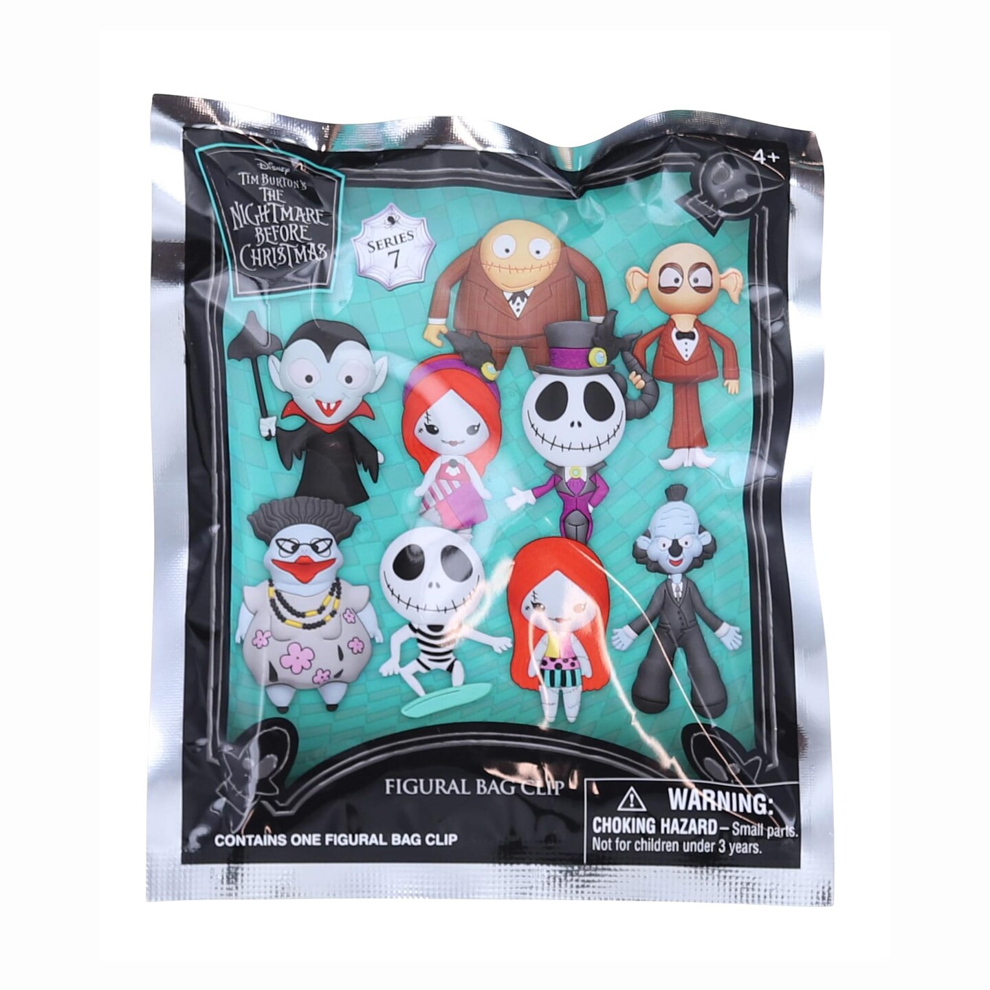 Nightmare Before Christmas Series 7 3D Foam Bag Clip | 1 Random