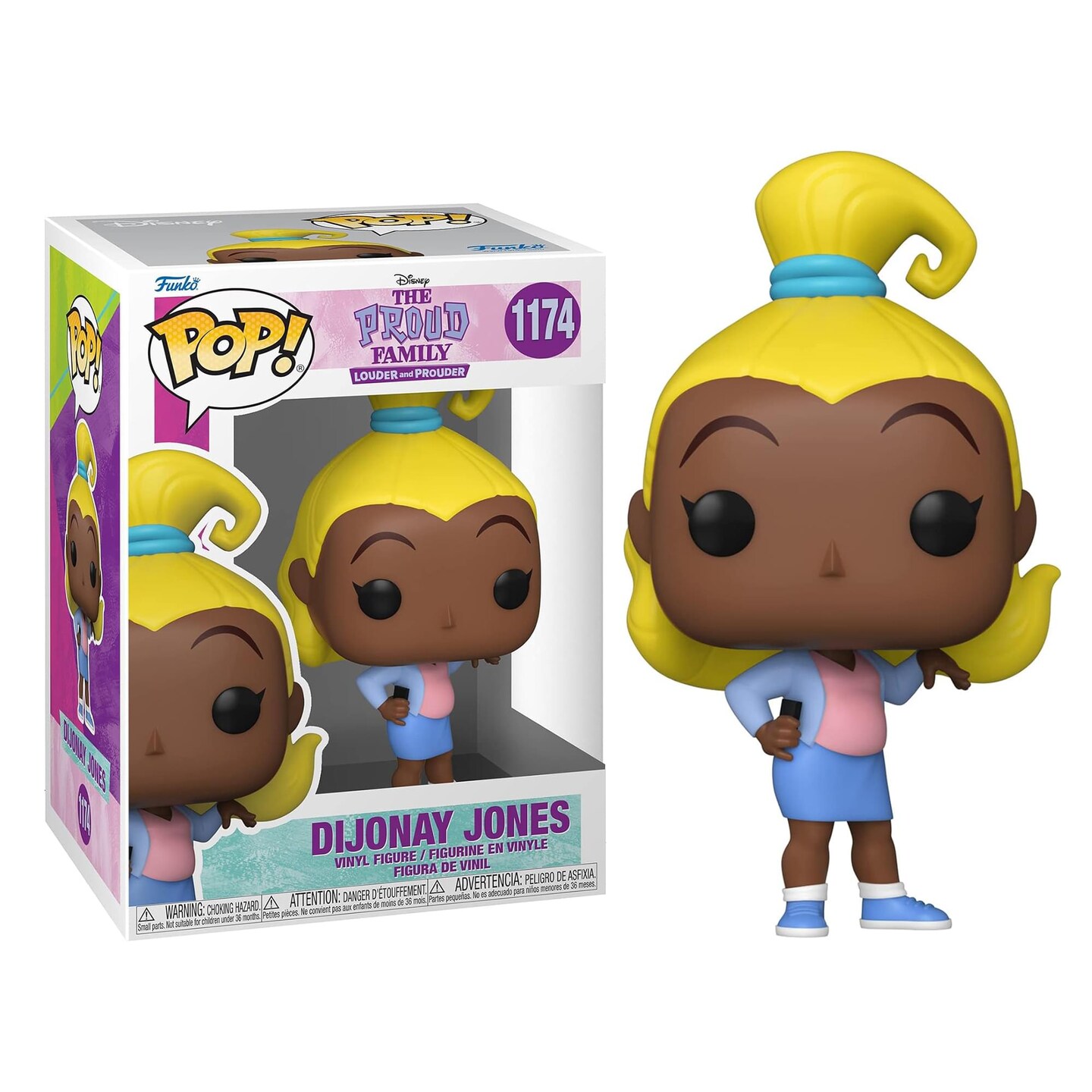 Funko Pop! Disney: The Proud Family S1 - Dijonay Jones #1174 Vinyl Figure Funko Pop! Disney: The Proud Family S1 - Dijonay Jones #1174 Vinyl Figure