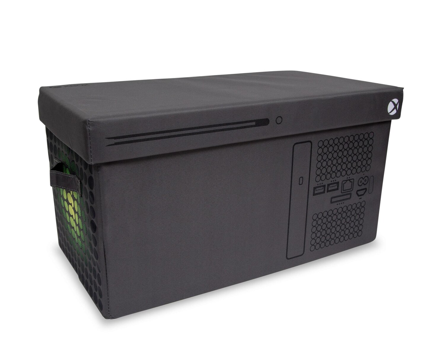 Xbox Series X Logo Storage Bin Chest Organizer with Lid | 24 x 12 Inches