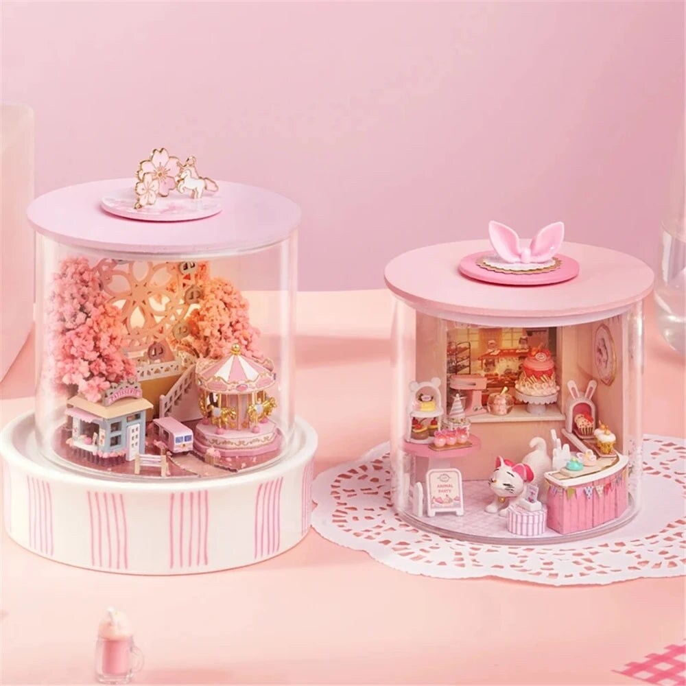 Miniature Wizardi Roombox Kit - Sakura Scenery Dollhouse Kit