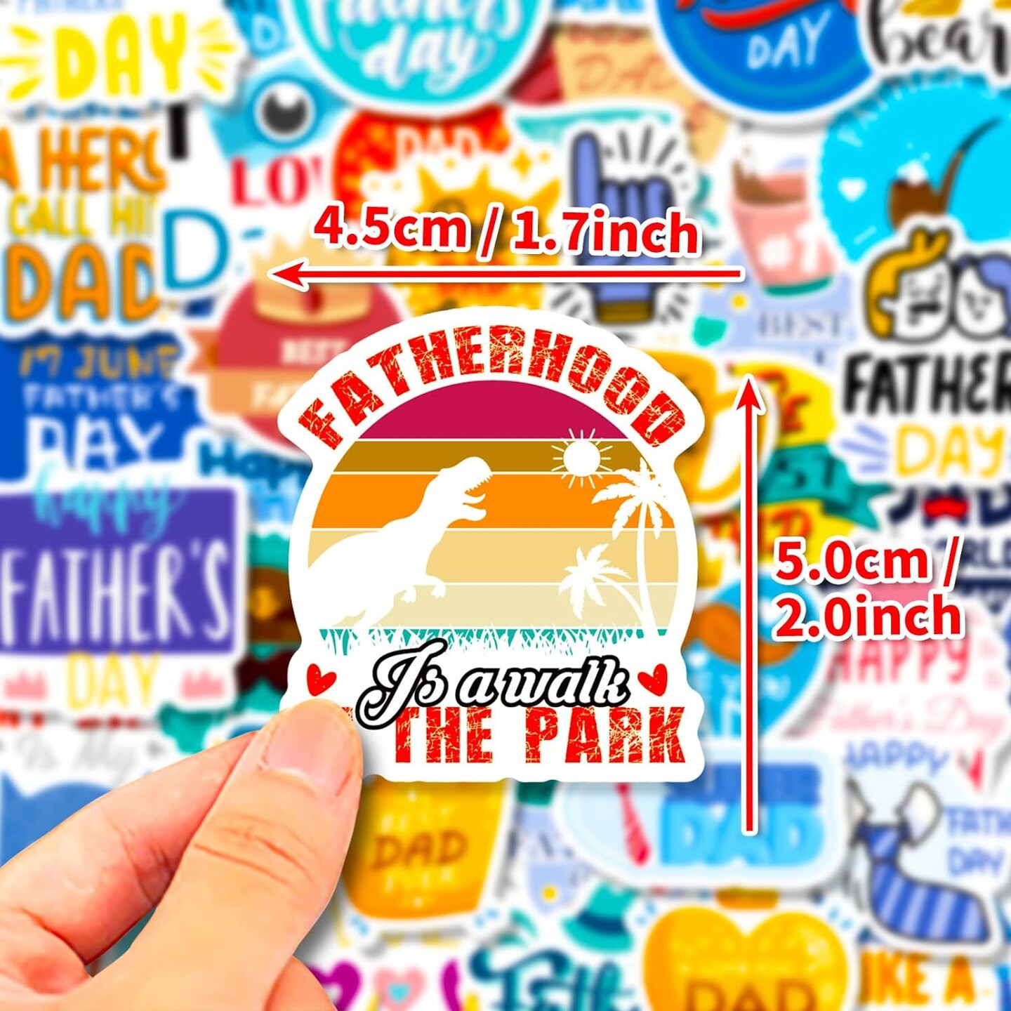 Mixed Father&#x27;s Day Sticker for Scrapbook 50 Pieces