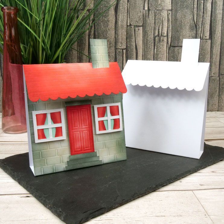 Hunkydory Crafts Luxury Shaped Card Blanks &#x26; Envelopes - House