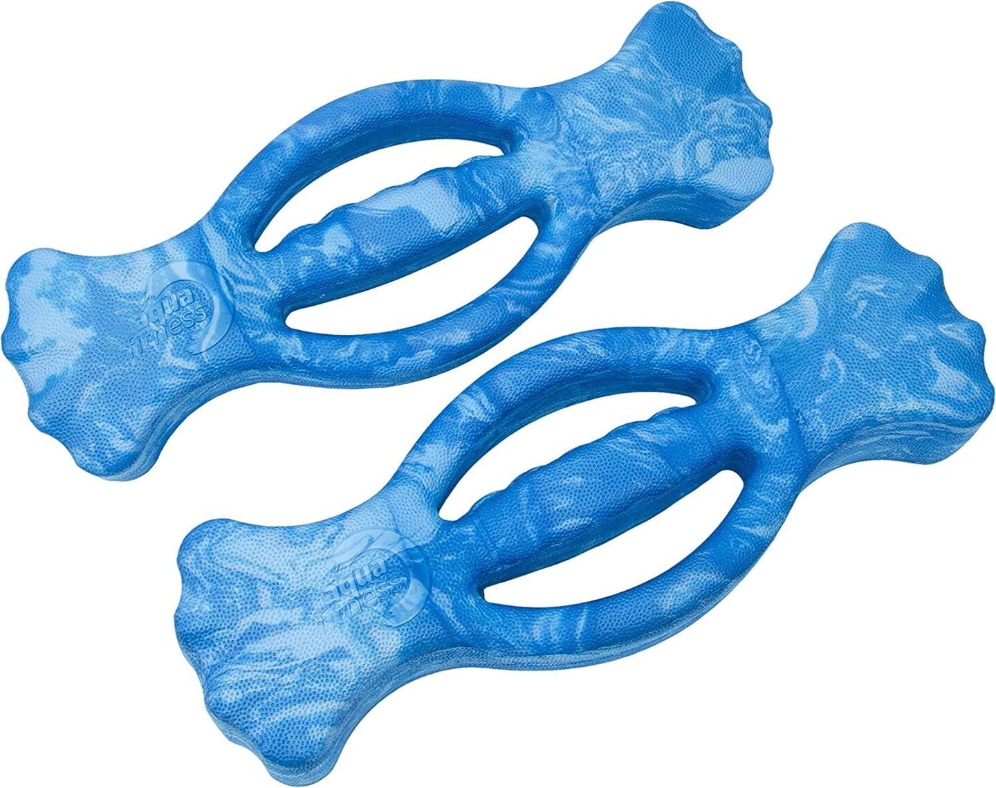 New Aqua Water Fitness Body Sculpt Ergo Dumbbells &#x2013; Exercise Equipment for Water Aerobics, Aquatic Low-Impact Workouts, and Resistance Training &#x2013; Light Blue