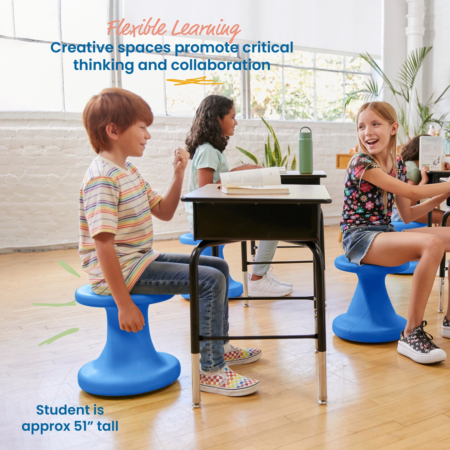 Twist Wobble Stool, 14in Seat Height, Active Seating