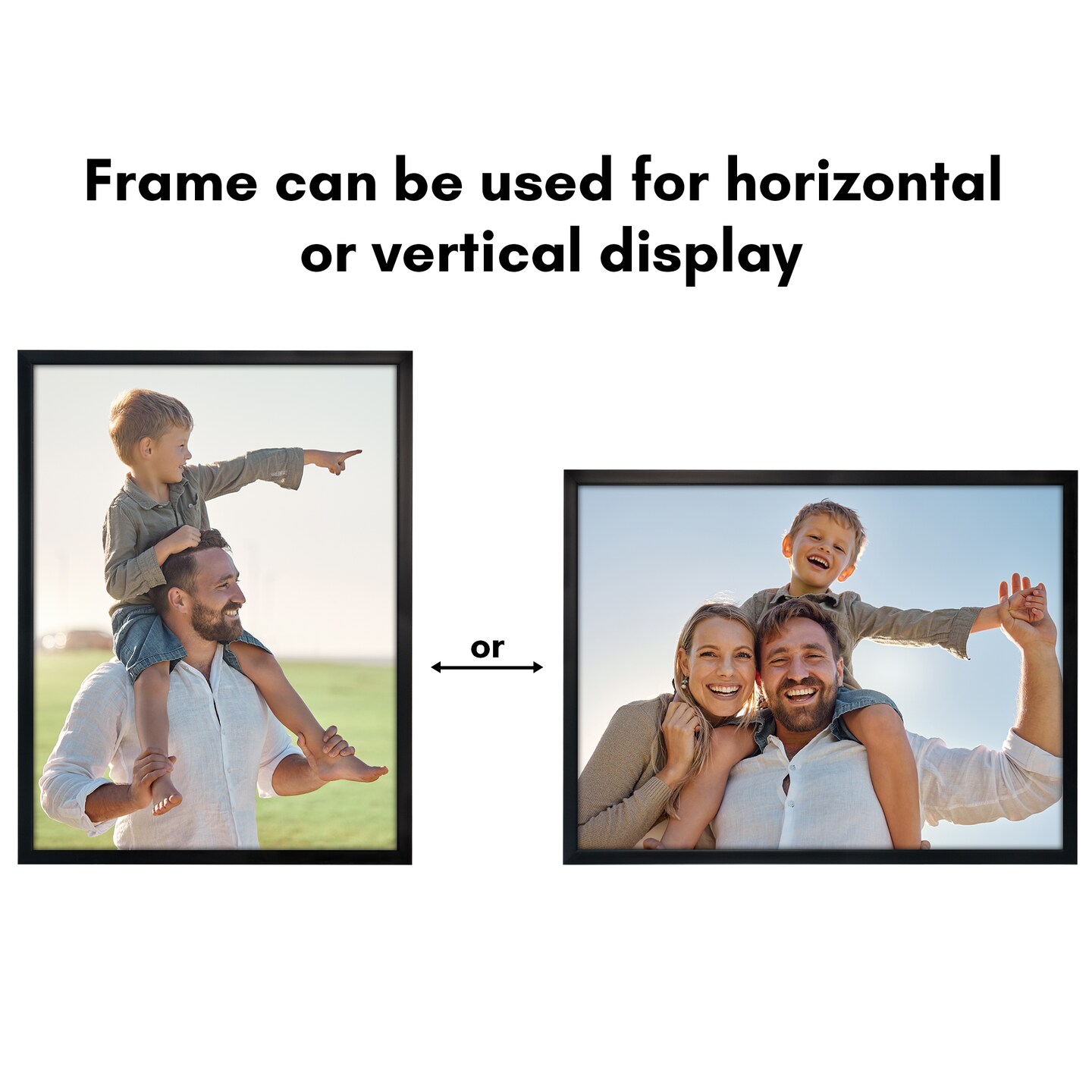 Americanflat Gallery-Style Picture Frame - Ideal Frame for Gallery Wall Display - Showcase Artwork, Prints, and Photos - Shatter Resistant Glass - Hanging Hardware with Drywall Anchor