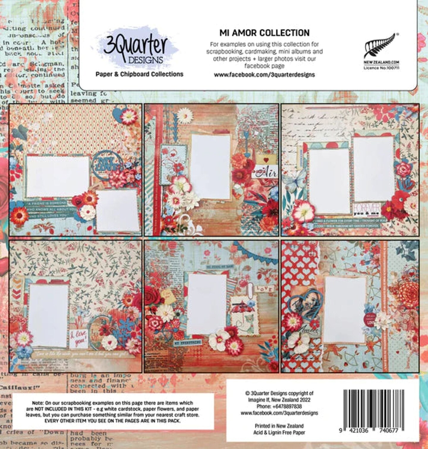 3Quarter Designs  - Scrapbook Collection - Mi Amor