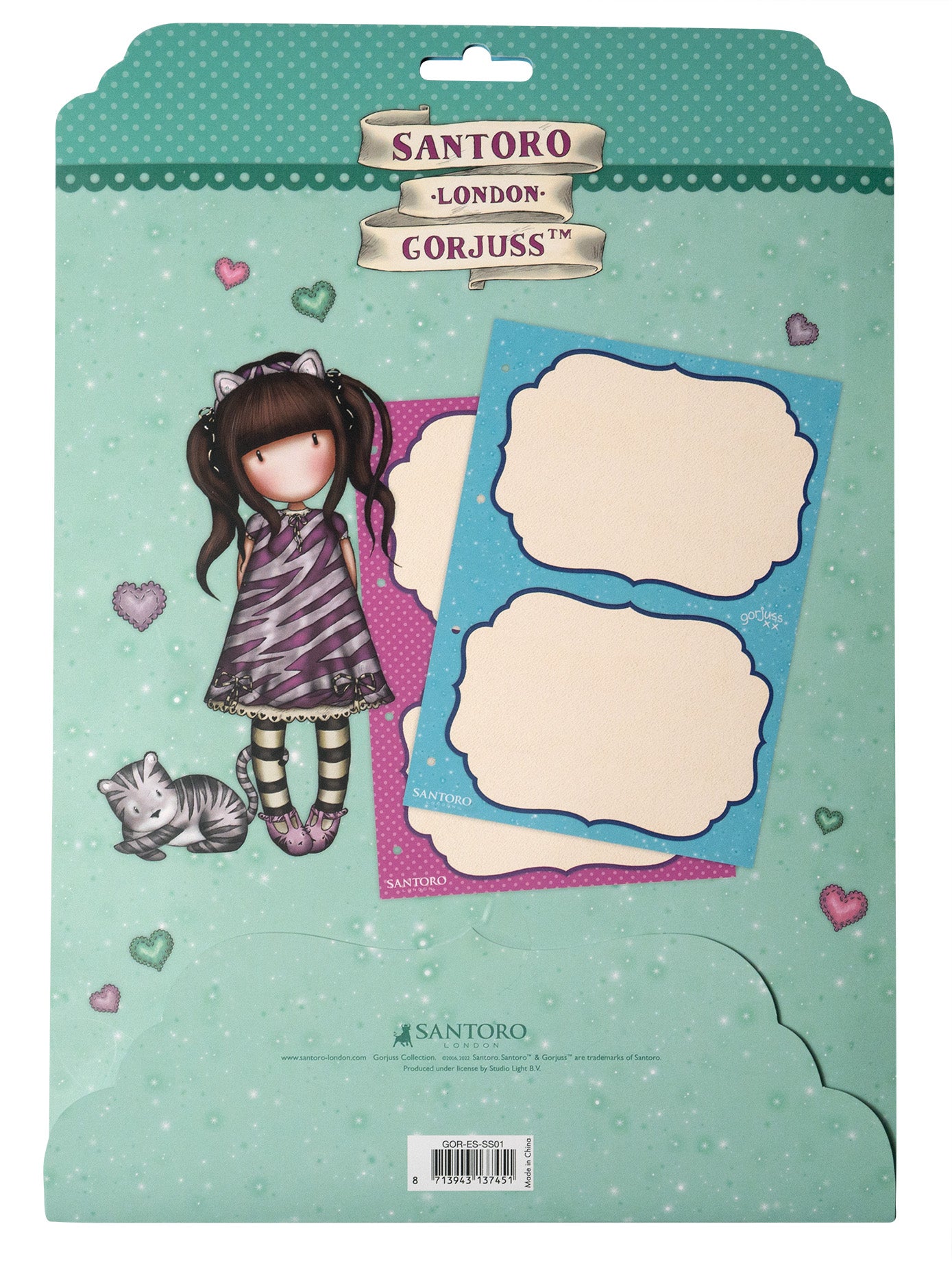 Studio Light GOR Storage Sheet For Large Cling Stamps Gorjuss 205x297x5mm 2 PC nr.01