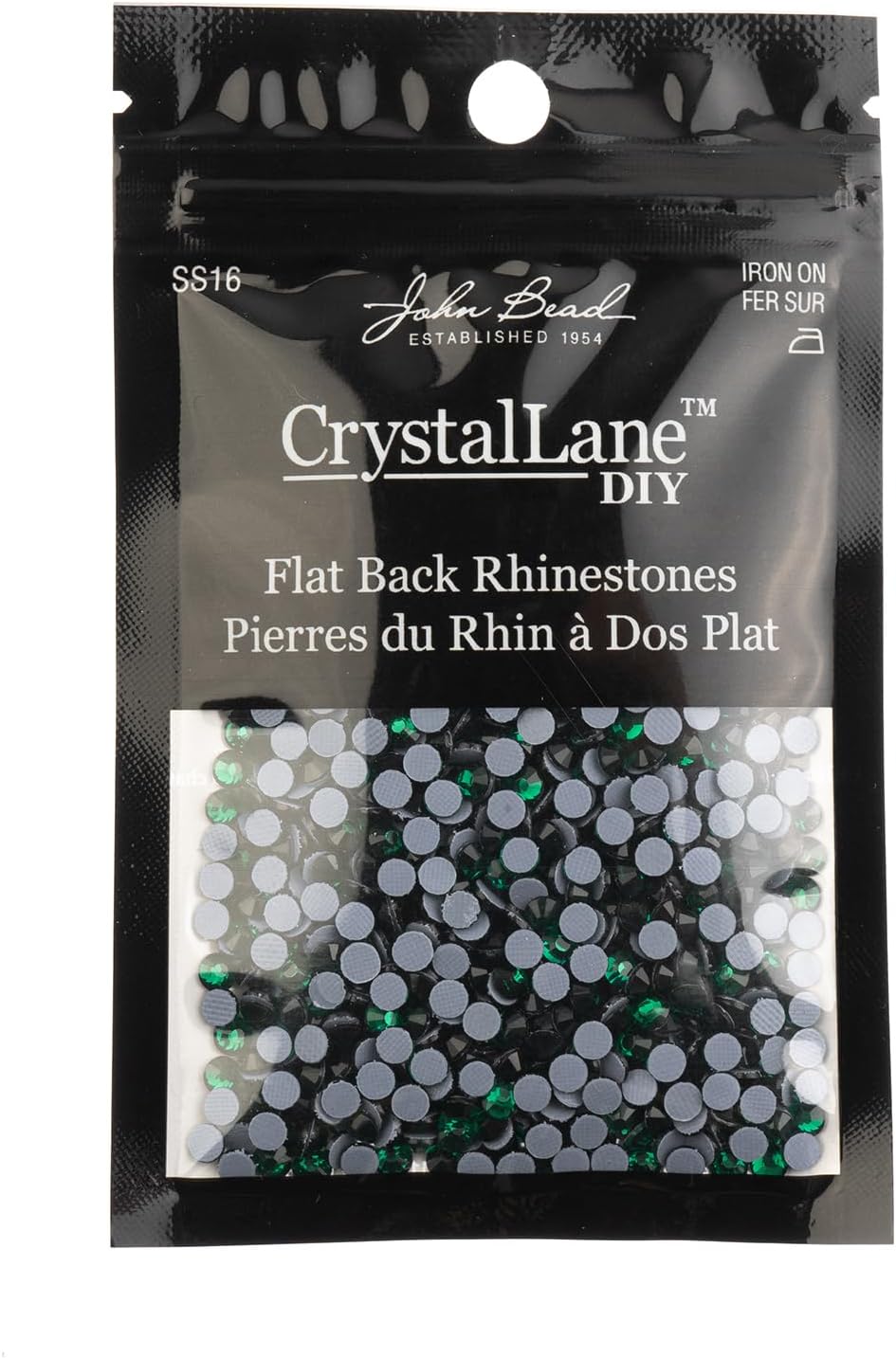 Crystal Lane DIY SS16 (4mm) Hot-fix Glass Flat Backs Rhinestones, 1440pcs