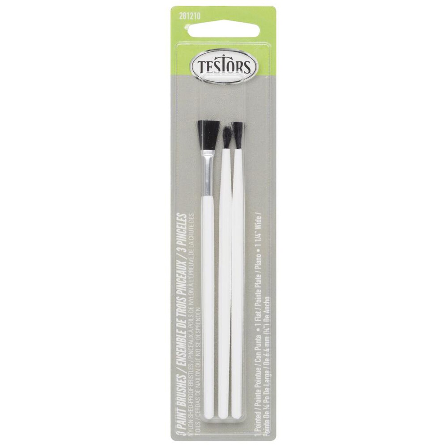 Testors Paint Brush Set 3/Pkg Michaels