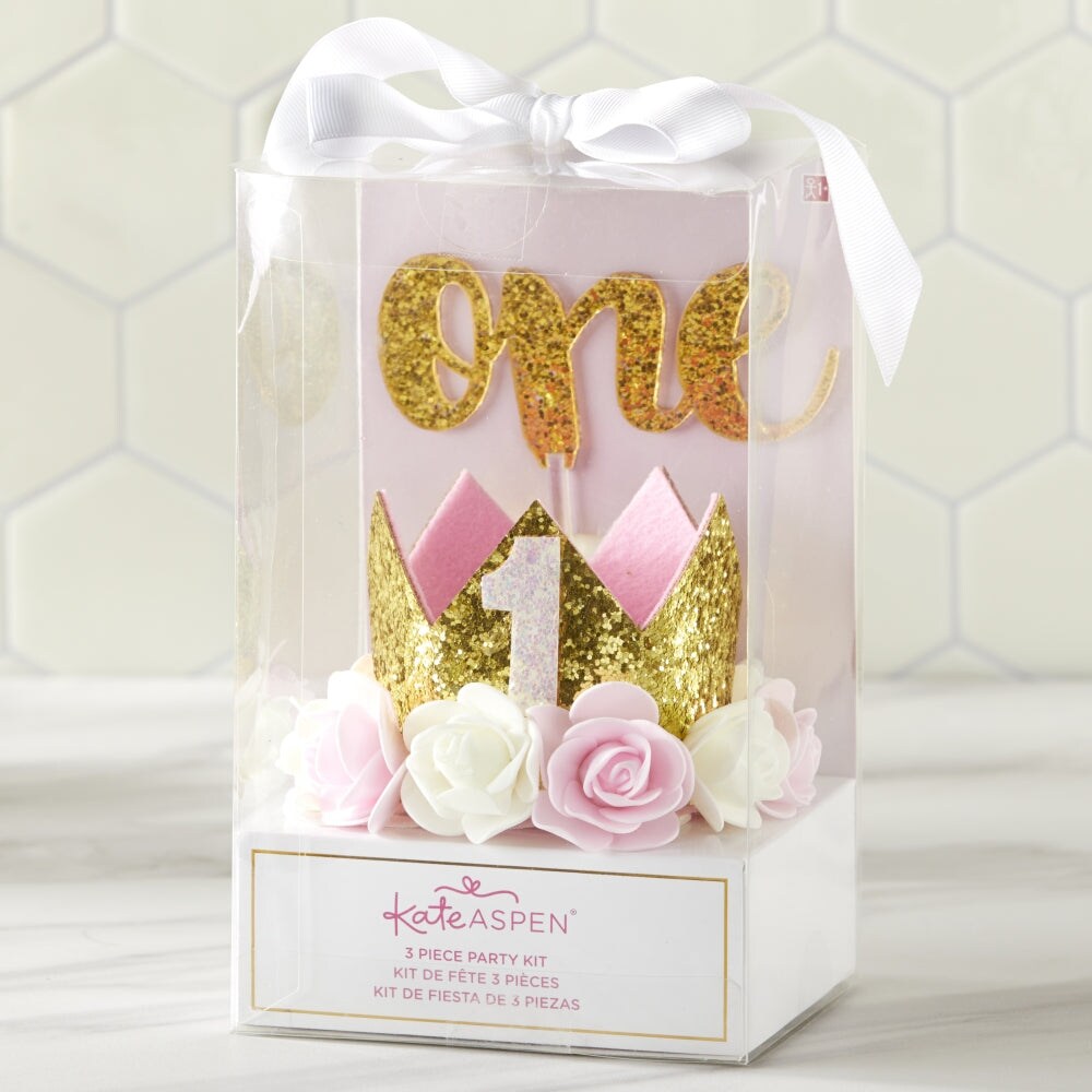 Gold Glitter 1st Birthday D&#xE9;cor Kit