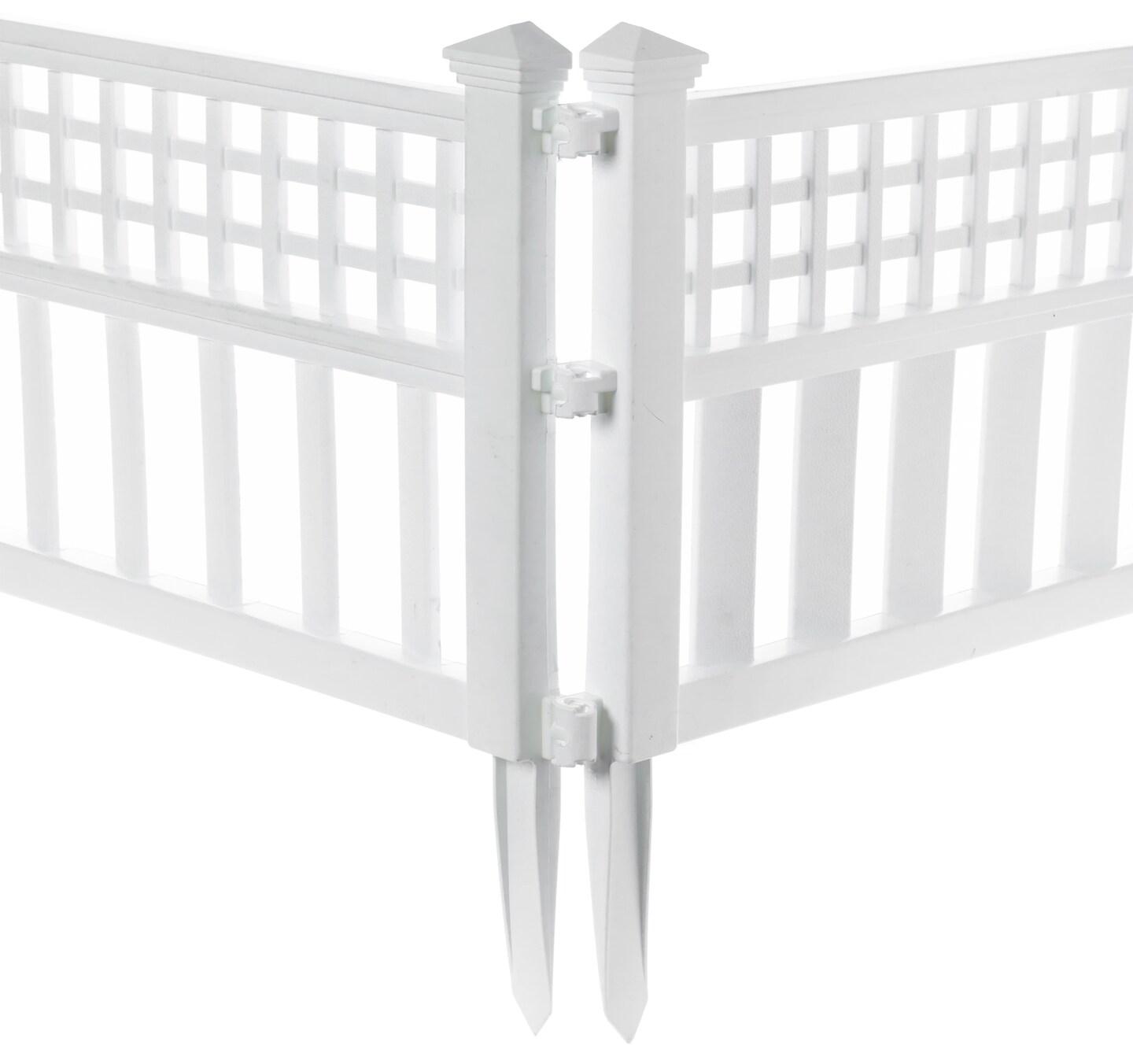 Garden Gate Patio Picket Fence Flower Bed Border White Vinyl Edging