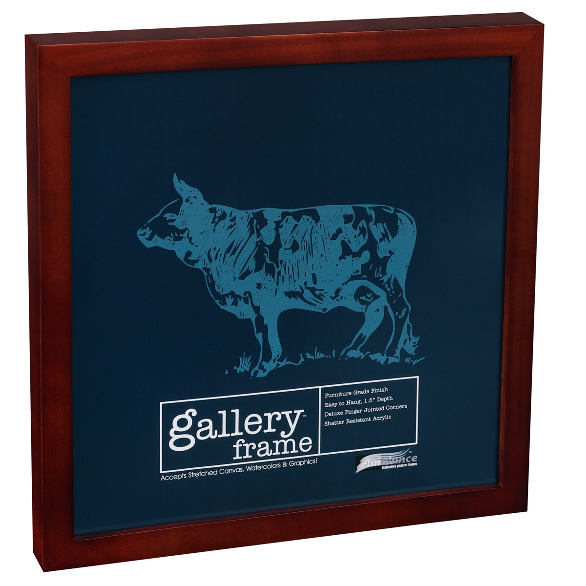 Ambiance Gallery Wood 1.5" Deep Picture Frame - Professional Quality Frames for Stretch Canvas, Artists, Display, Home Decor, & More!