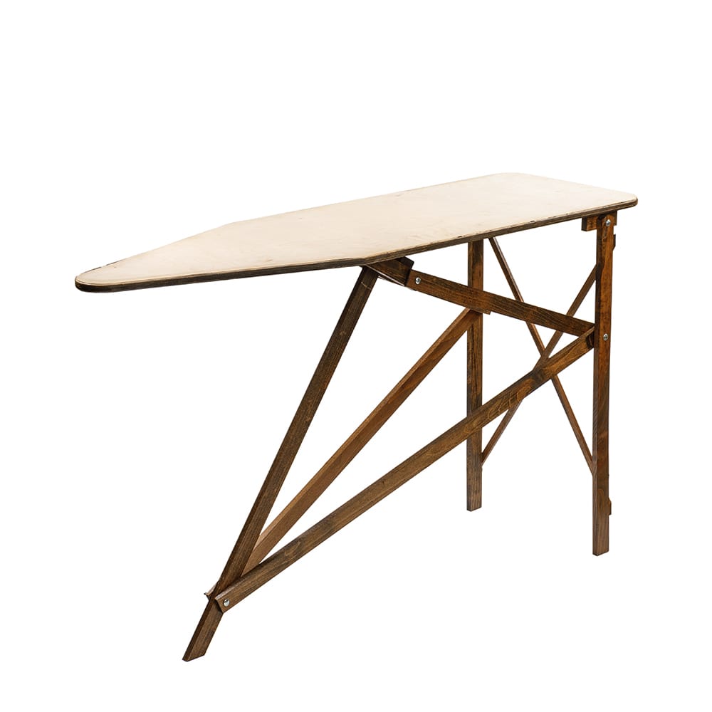 Lehman&#x27;s Folding Wooden Ironing Board, Amish Made with Ironing Board Pad and Cover