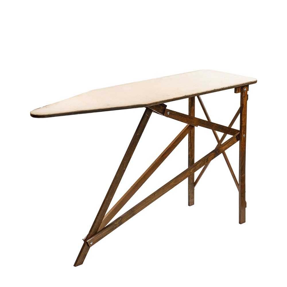 Lehman's Folding Wooden Ironing Board, Amish Made with Ironing Board Pad and Cover