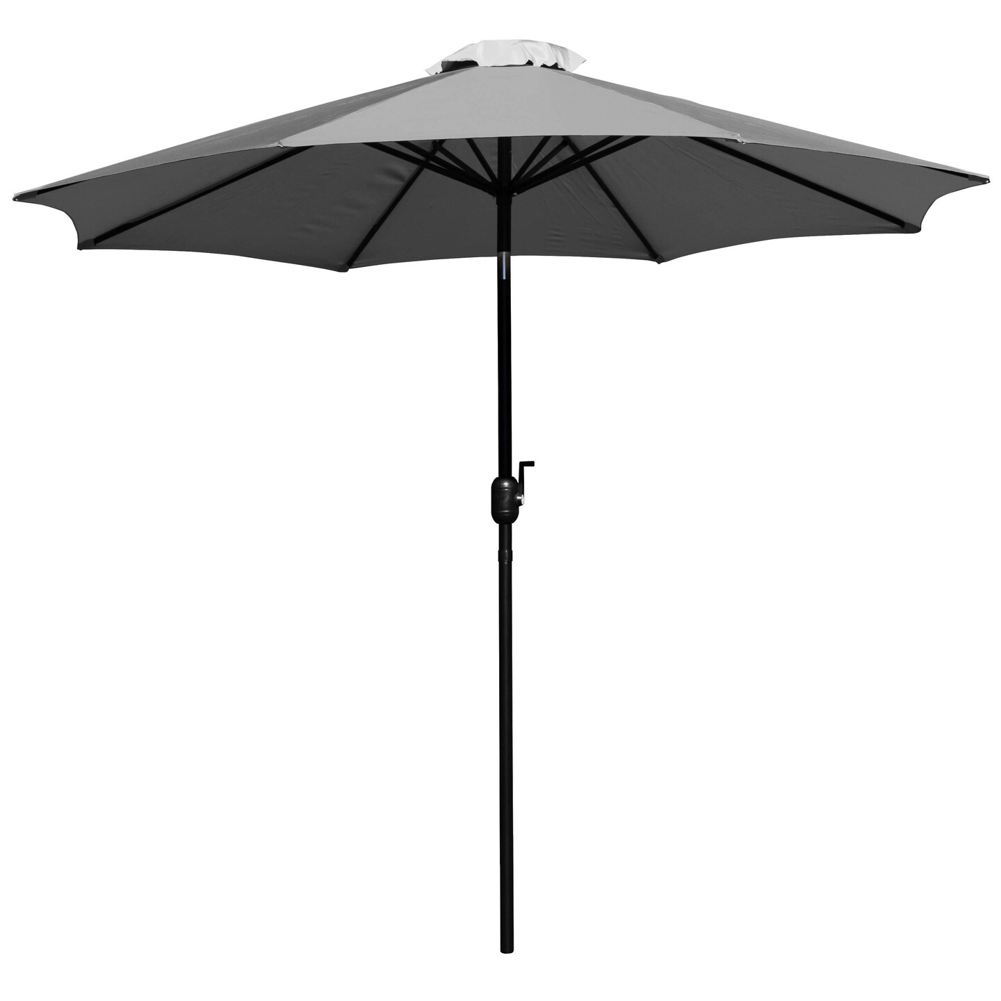 Merrick Lane Bali 9' Round UV Resistant Outdoor Patio Umbrella With Height Lever And 33° Push Button Tilt