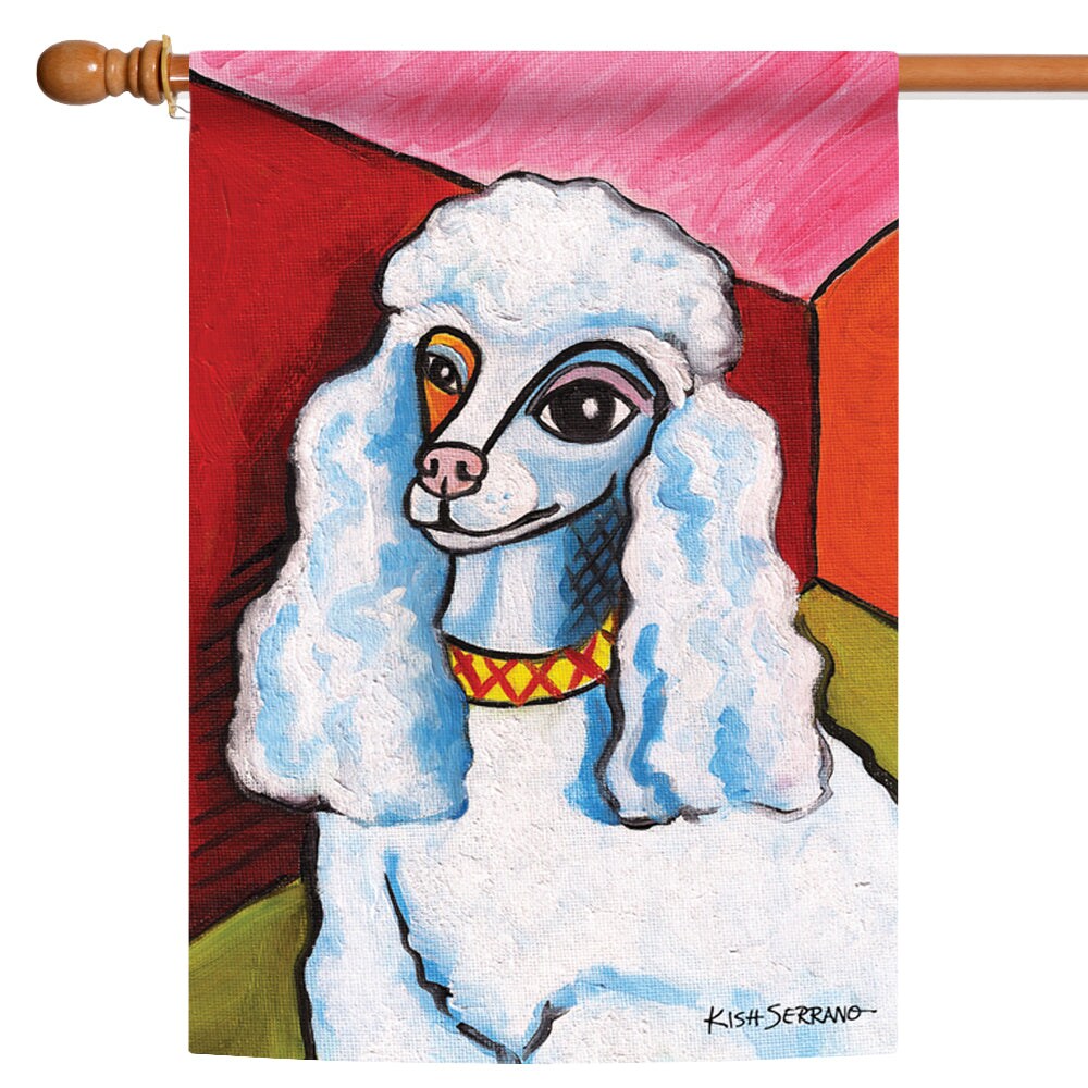 Pawcasso-Poodle Decorative Dog Flag
