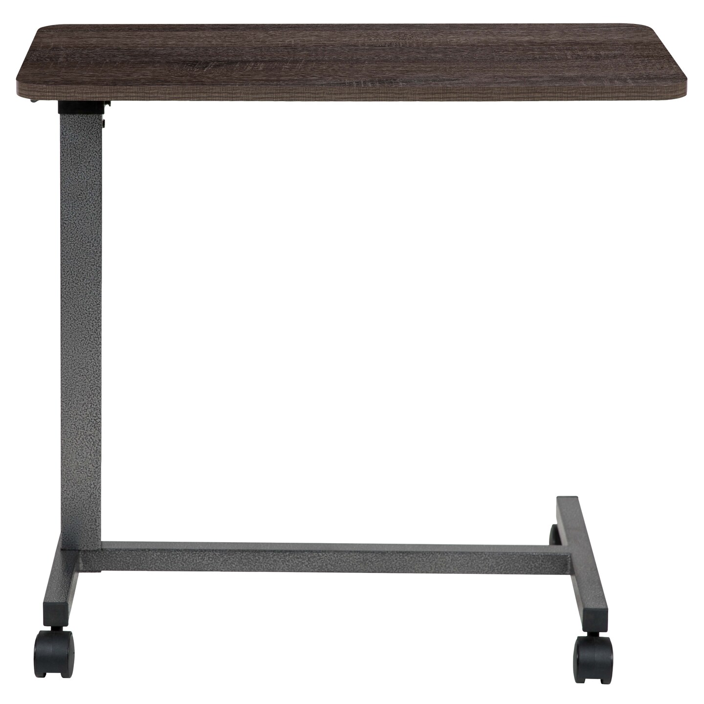 Emma and Oliver Adjustable Overbed Table with Wheels for Home and Hospital