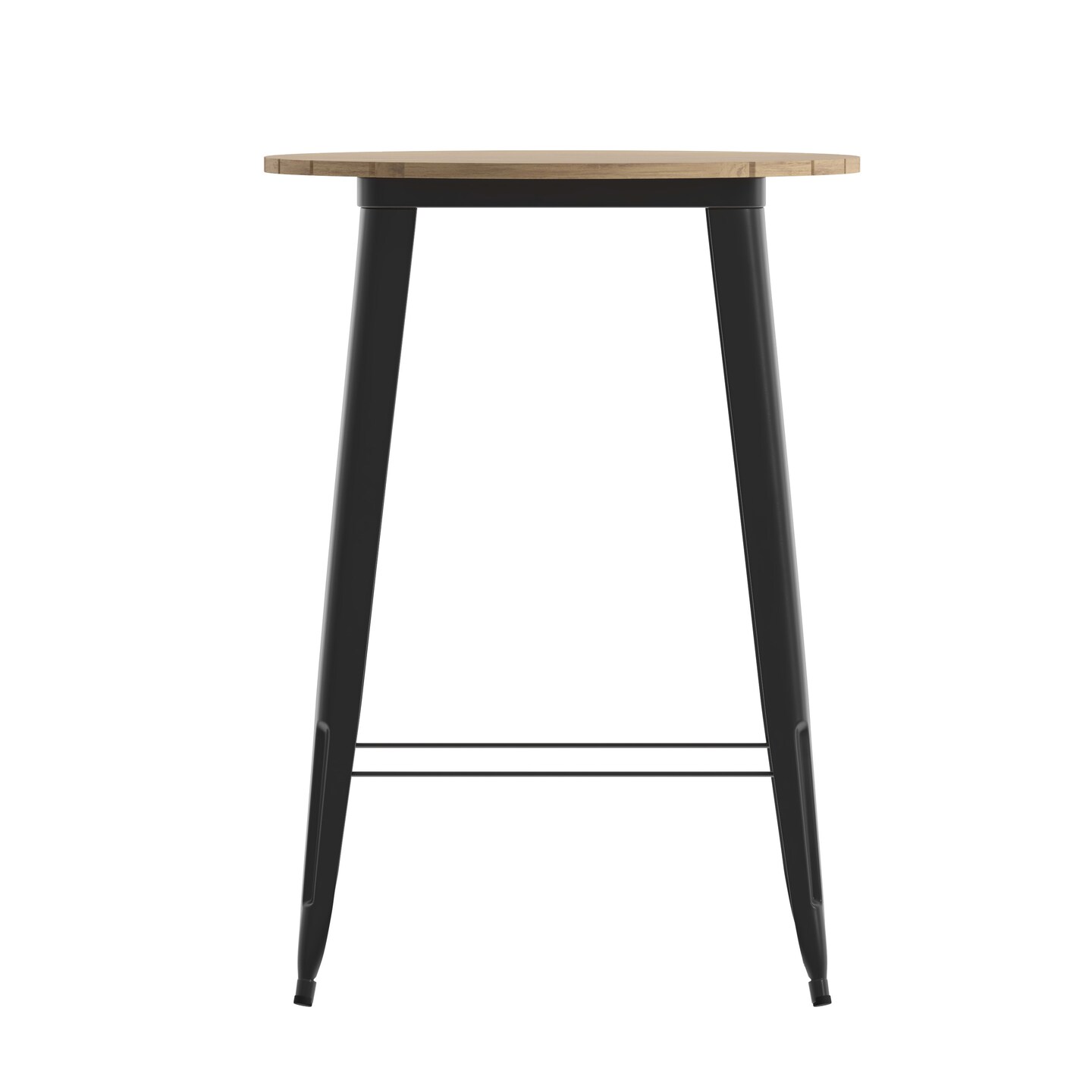 Merrick Lane Dryden Indoor/Outdoor Bar Top Table, 30&#x22; Round All Weather Poly Resin Top with Steel base