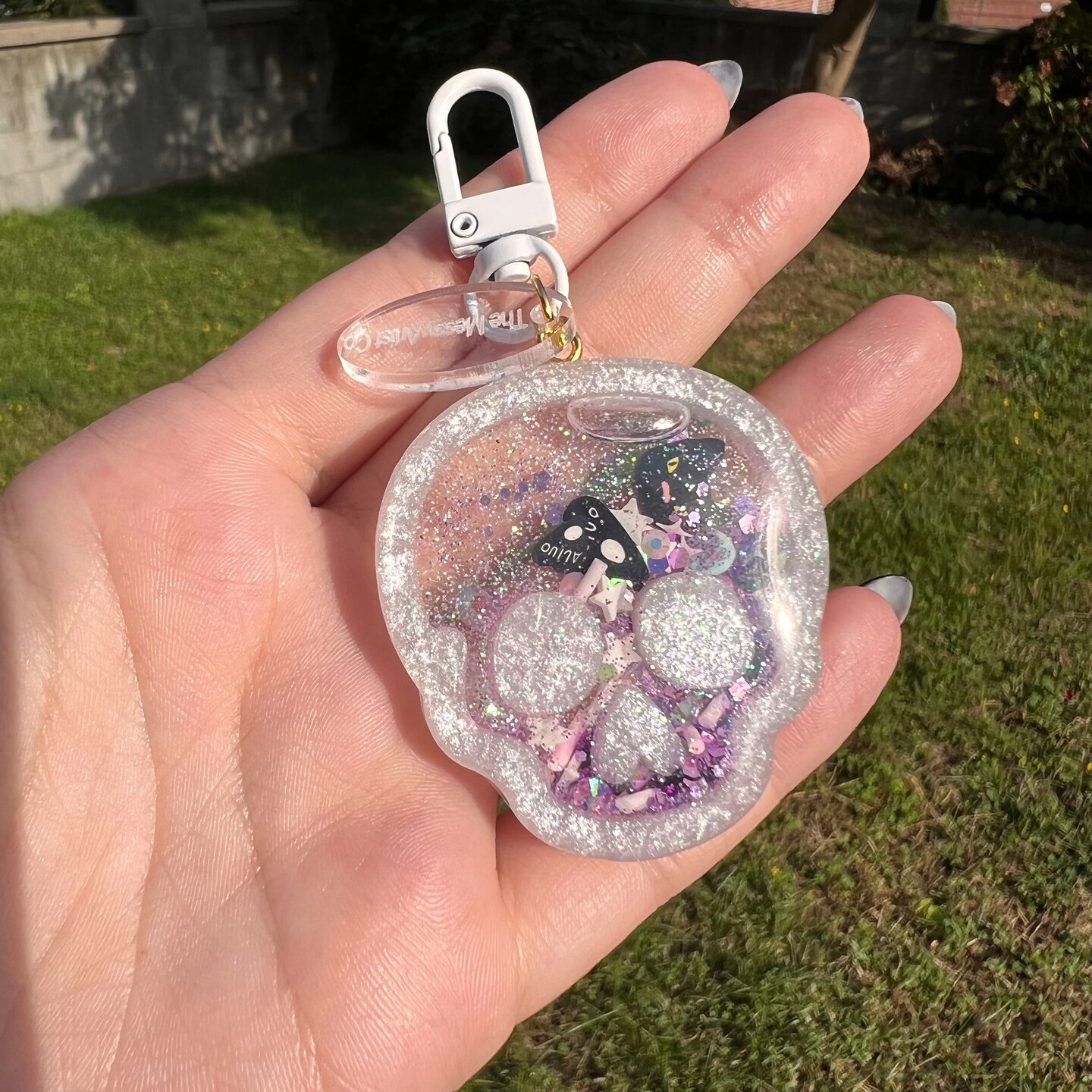 Halloween Resin Shaker Keychains