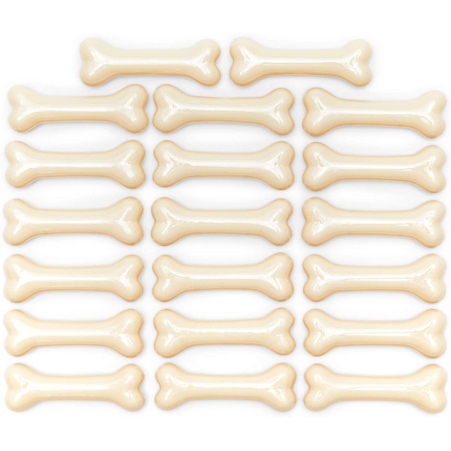Halloween Bones for Costumes and Decorations (3.75 x 1.25 x 0.5 in, 20 Pack) Off-White