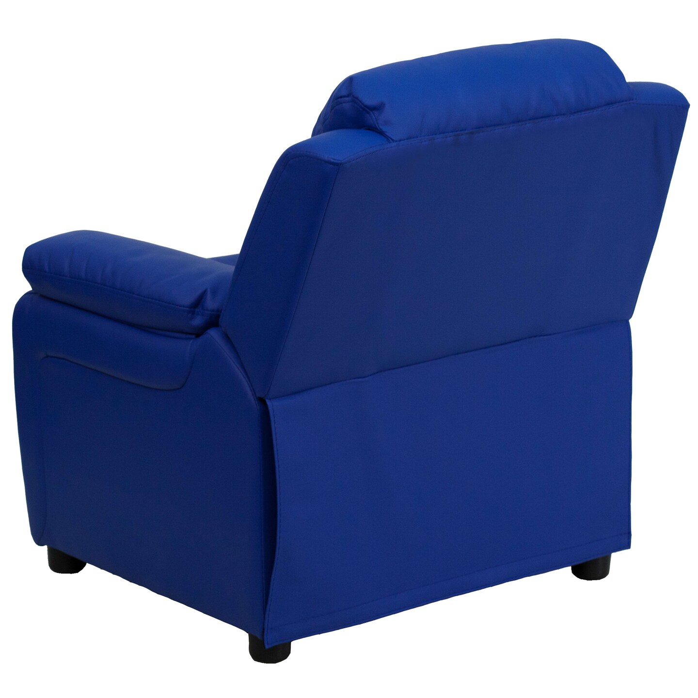 Emma and Oliver Deluxe Padded Contemporary Kids Recliner with Storage Arms