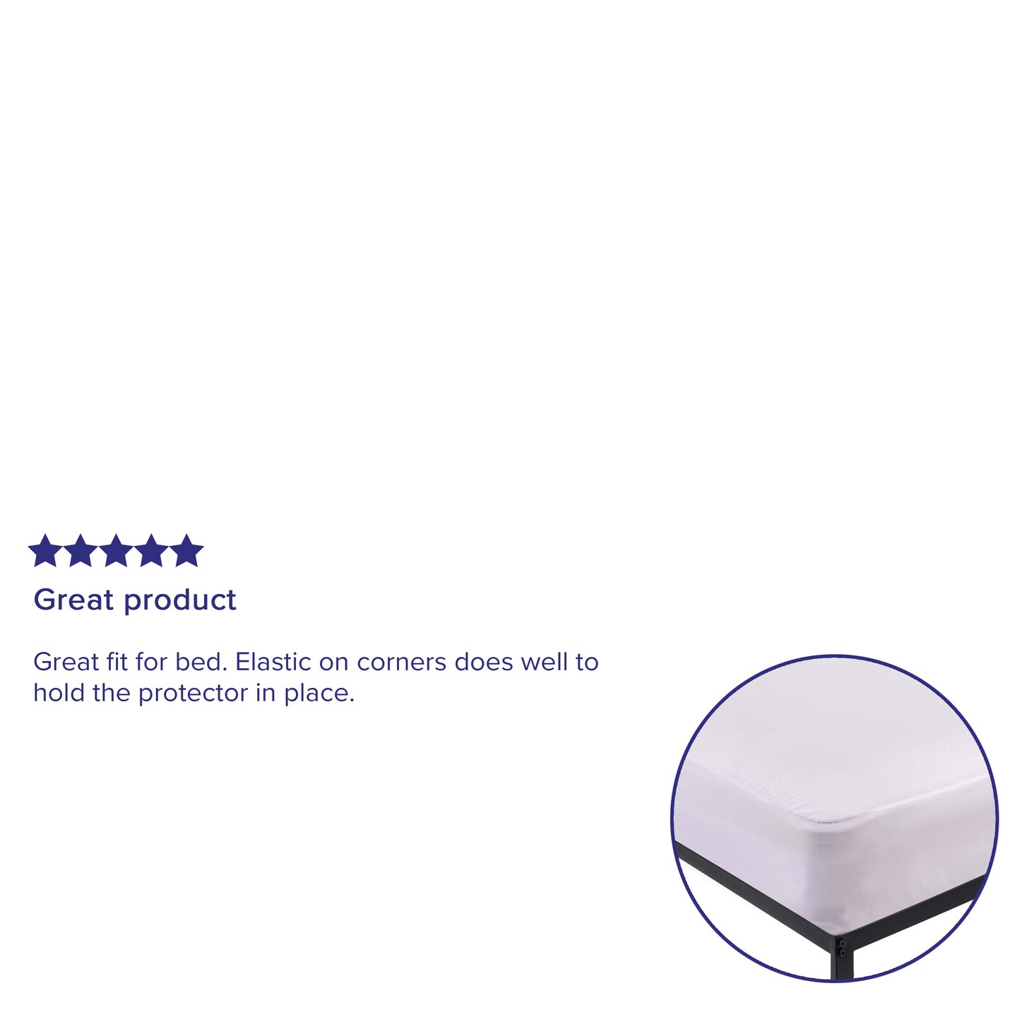 Emma and Oliver Smooth Fabric Waterproof And Hypoallergenic Mattress Protector