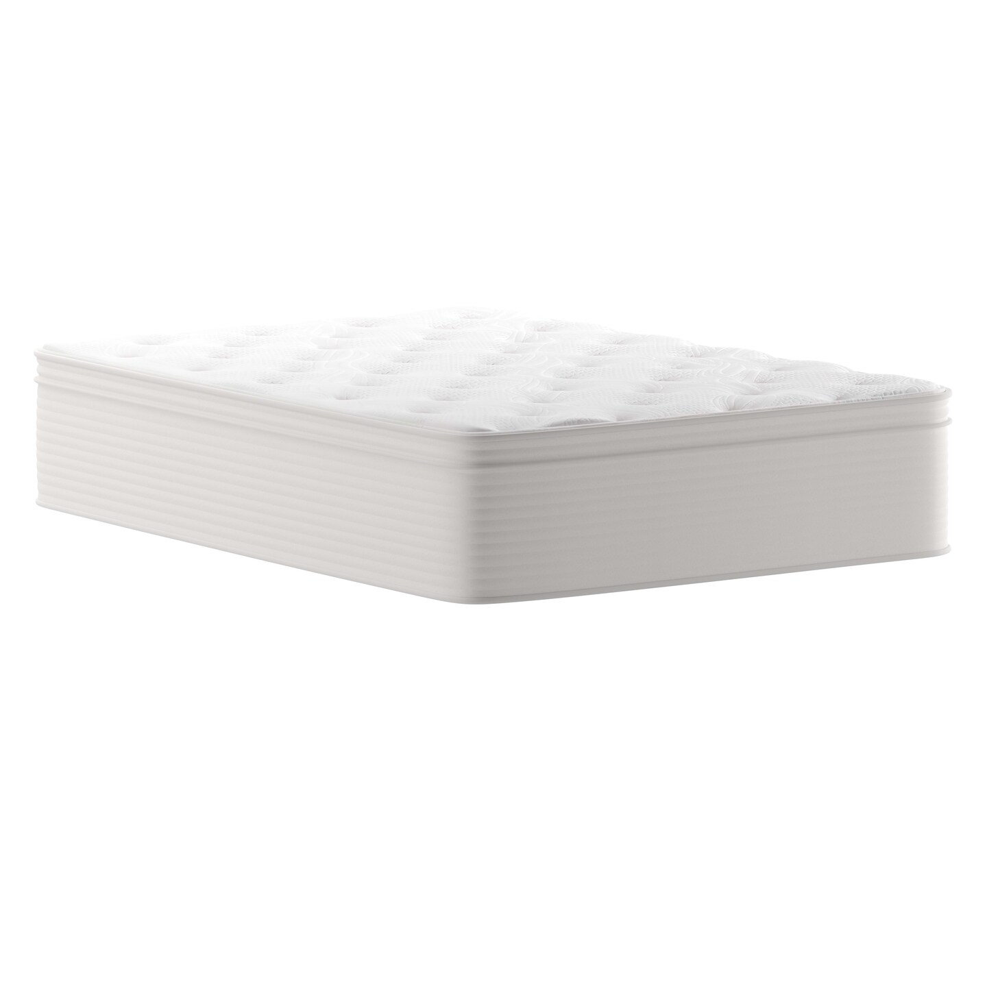 Merrick Lane Vienna 14" Premium Comfort Euro Top Hybrid Pocket Spring and Memory Foam Mattress in a Box with Reinforced Edge Support