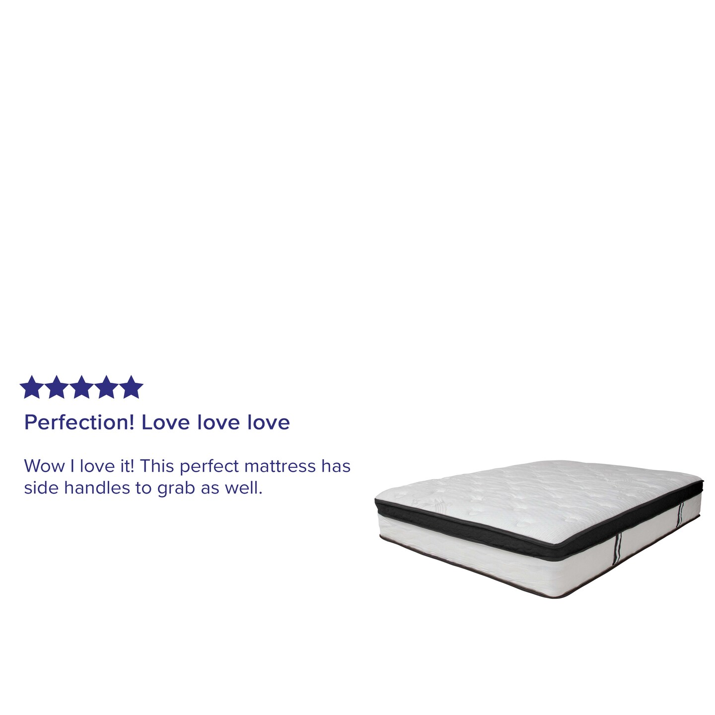 Merrick Lane Hulen 12 Inch Hybrid Pocket Spring &#x26; CertiPUR-US Certified Memory Foam Mattress