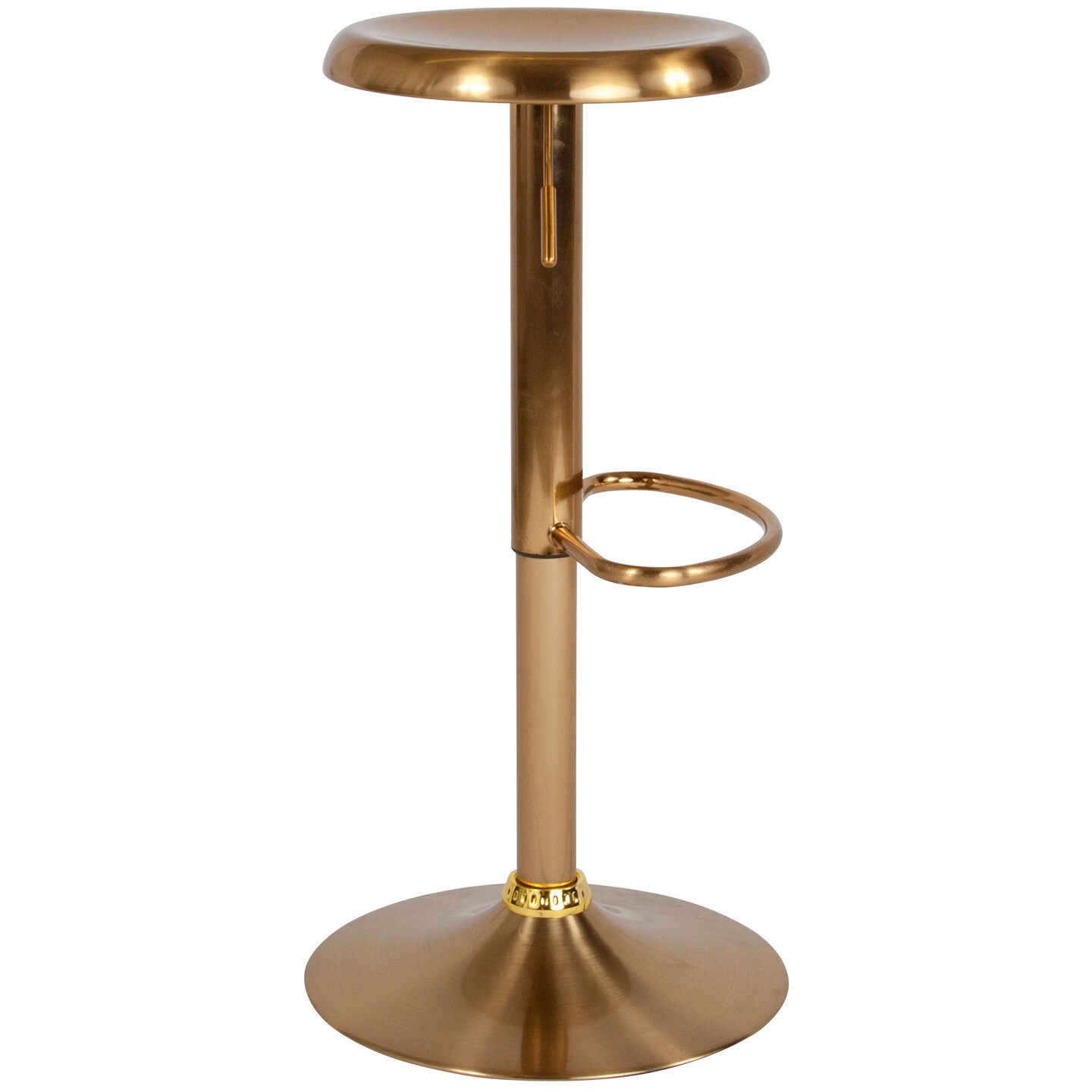 Merrick Lane Audrey Retro Style Height Adjustable Barstool with Footrest