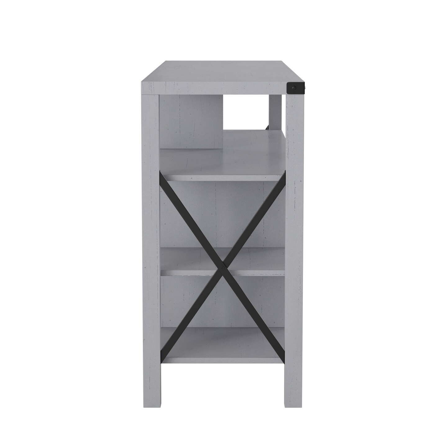 Merrick Lane Green River Media Console with Open and Closed Storage