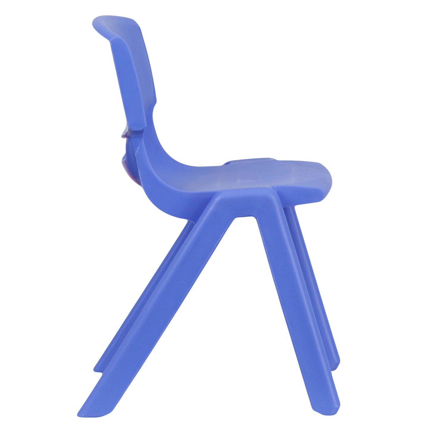 Emma and Oliver 4 Pack Plastic Stackable K-2 School Chair with 13.25&#x22;H Seat