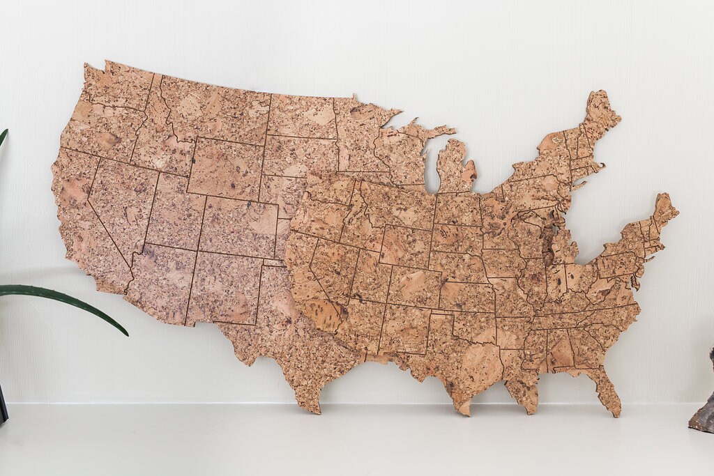 Cork Map of the United States - 4611701479506112864 