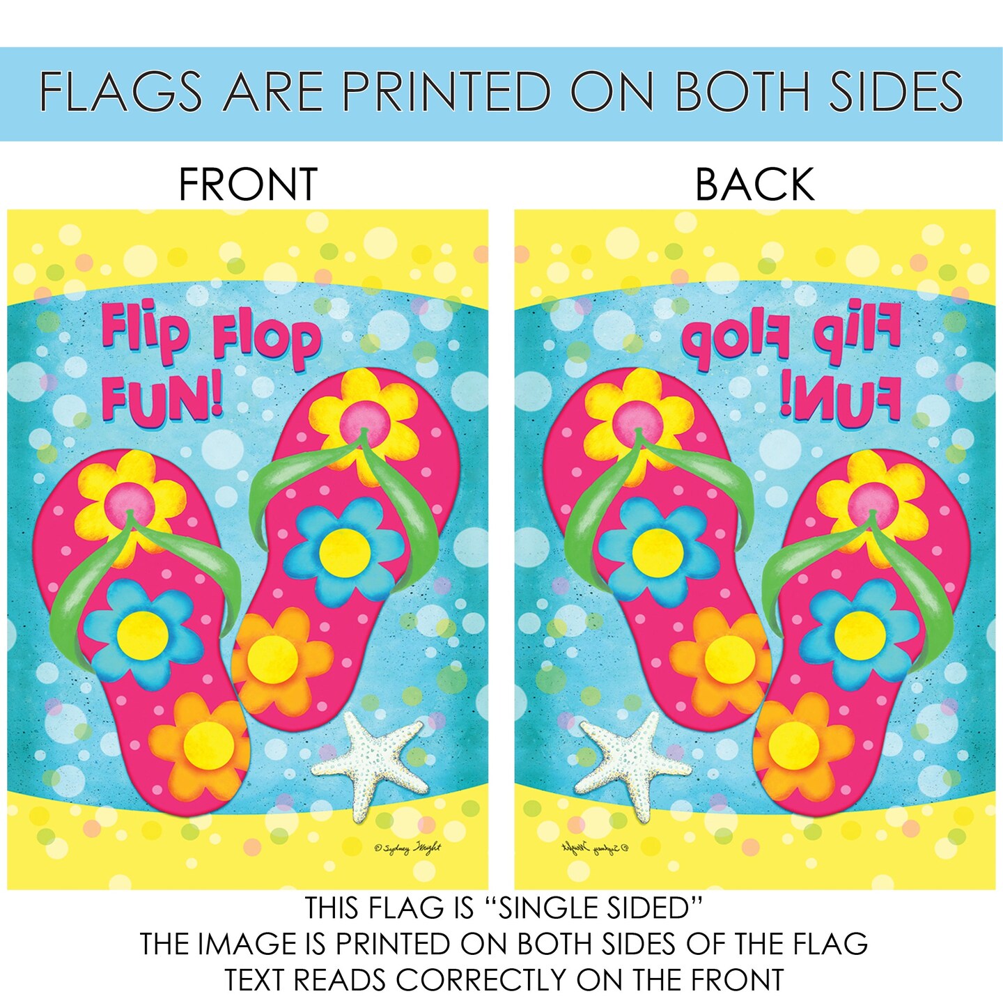 Flip Flop Fun! Decorative Summer Flag