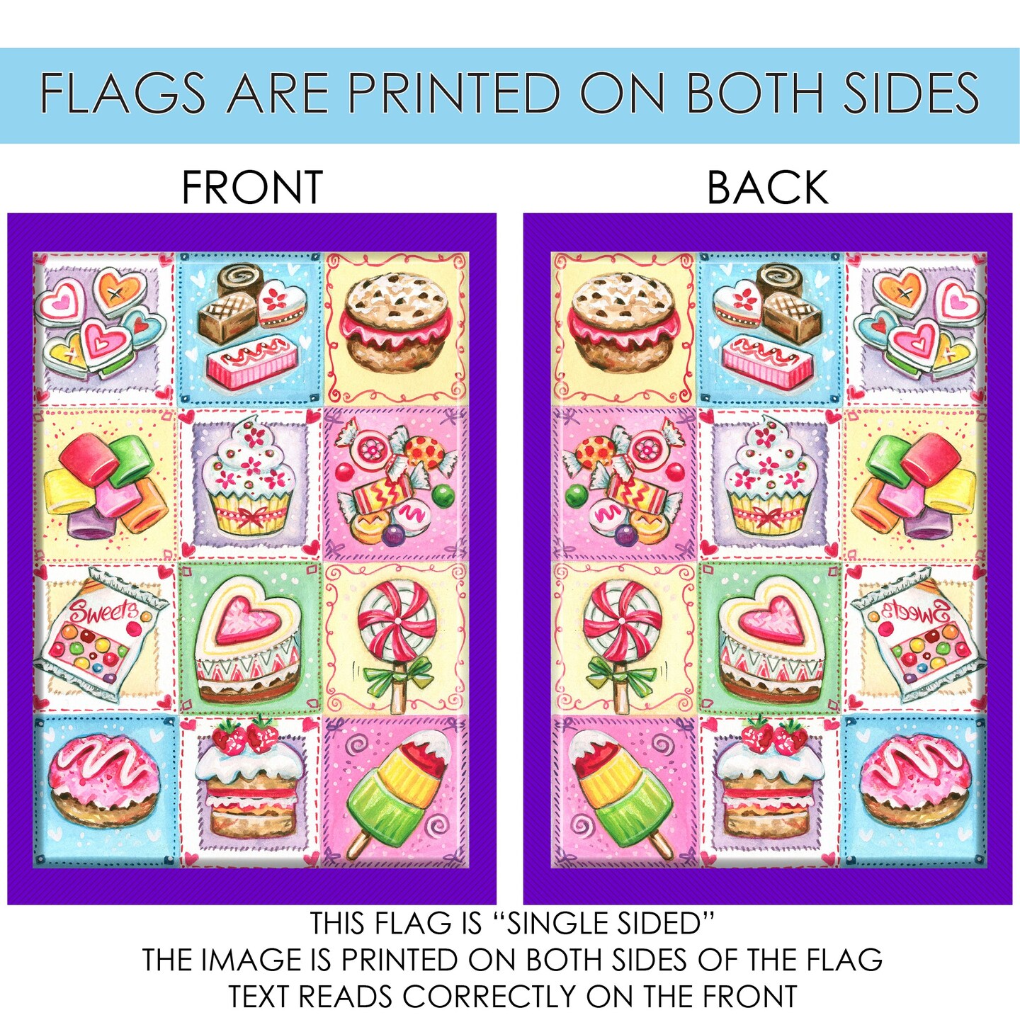 Granny&#x27;s Goodies Decorative Sweets Flag