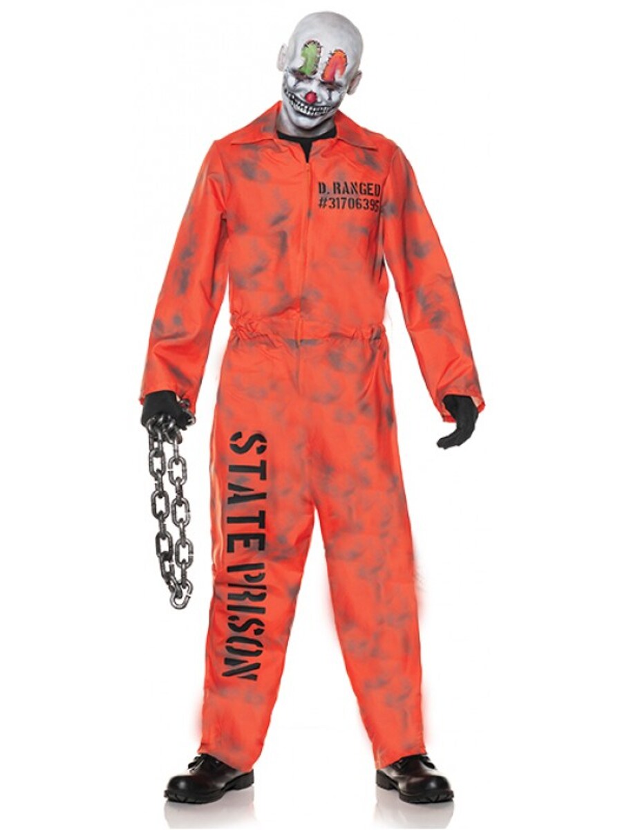 Men&#x27;s D. Ranged Crazed Psycho Institute Patient Costume