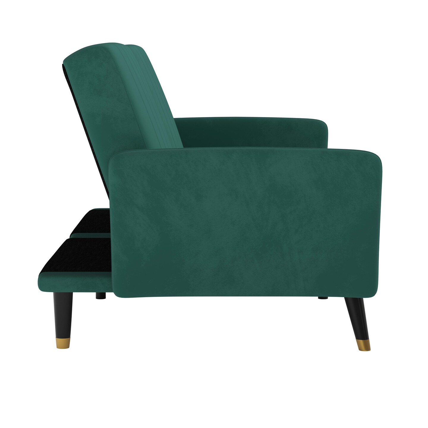 Merrick Lane Pavan Mid Century Modern Split-Back Sofa Futon with 3 Recline Positions