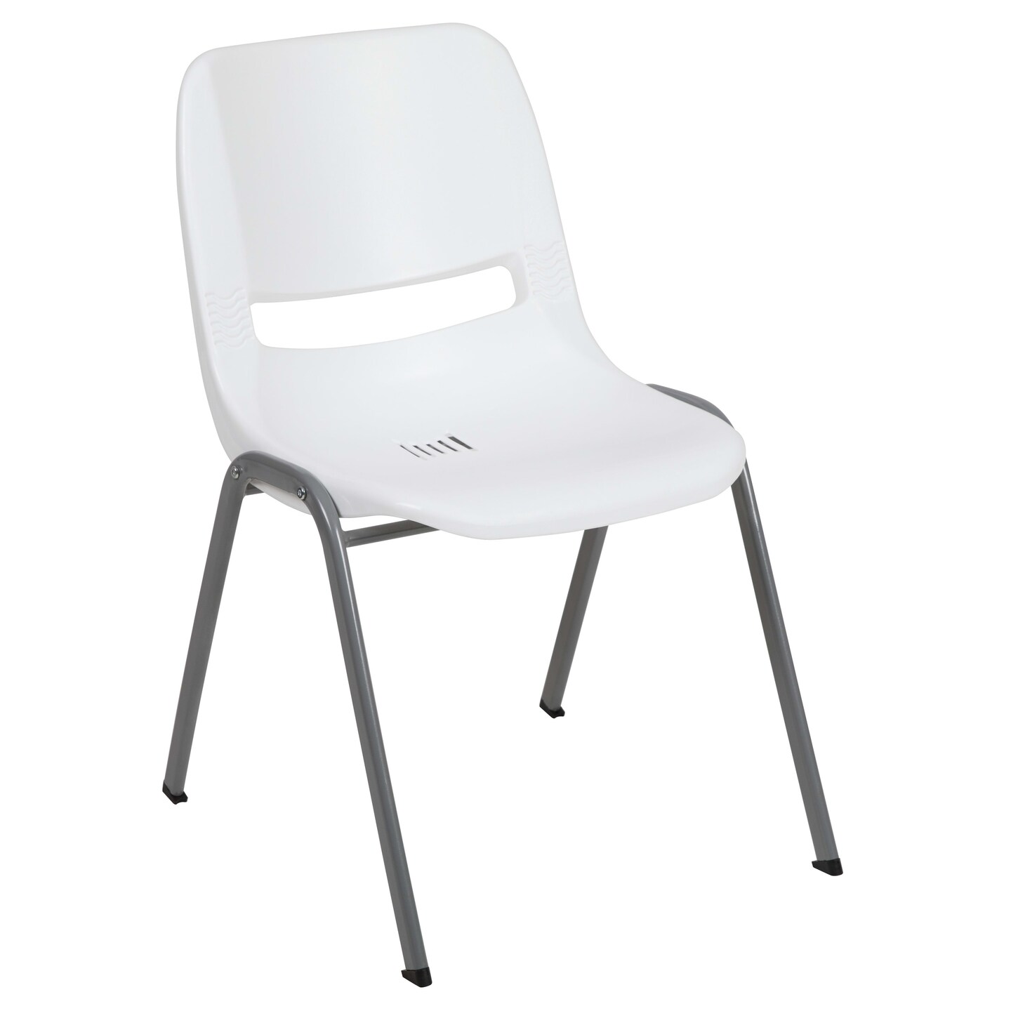 Emma and Oliver Ergonomic Shell Student Stack Chair - Classroom Chair / Office Guest Chair