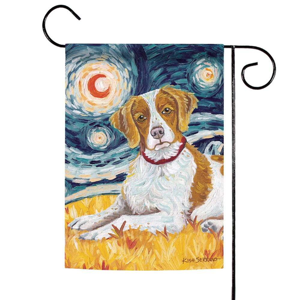 Van Growl-Brittany Decorative Dog Flag