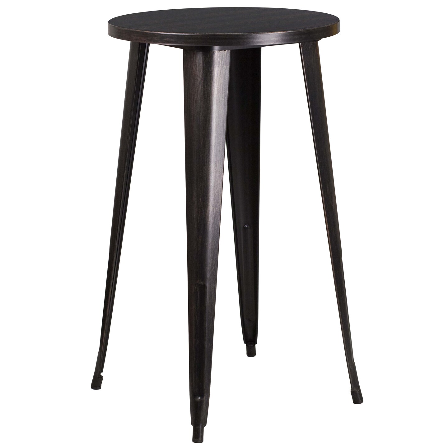 Merrick Lane Giosetta Patio Set with Table and Backless Stools - Powder Coated Metal Frames for Indoor and Outdoor Use