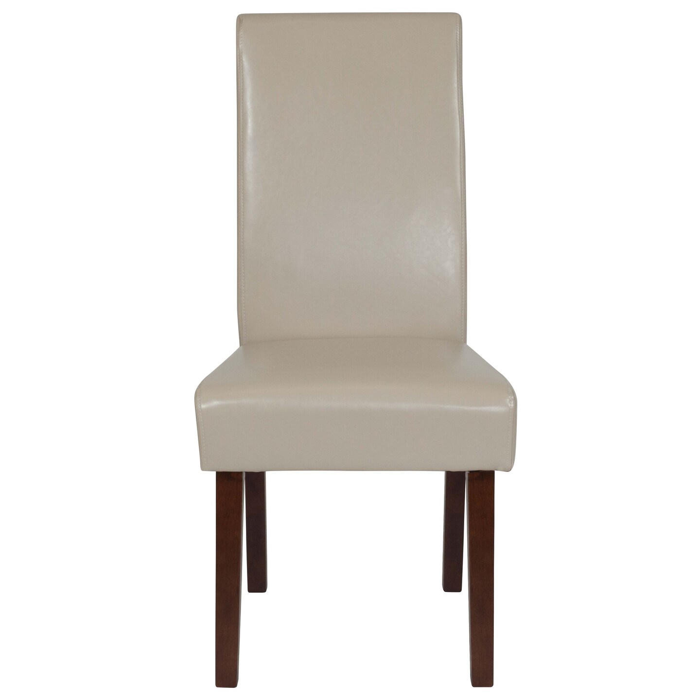 Emma and Oliver Two Mid-Century Parson&#x27;s Chairs and Finished Hardwood Frame for Kitchen, Dining Room &#x26; More
