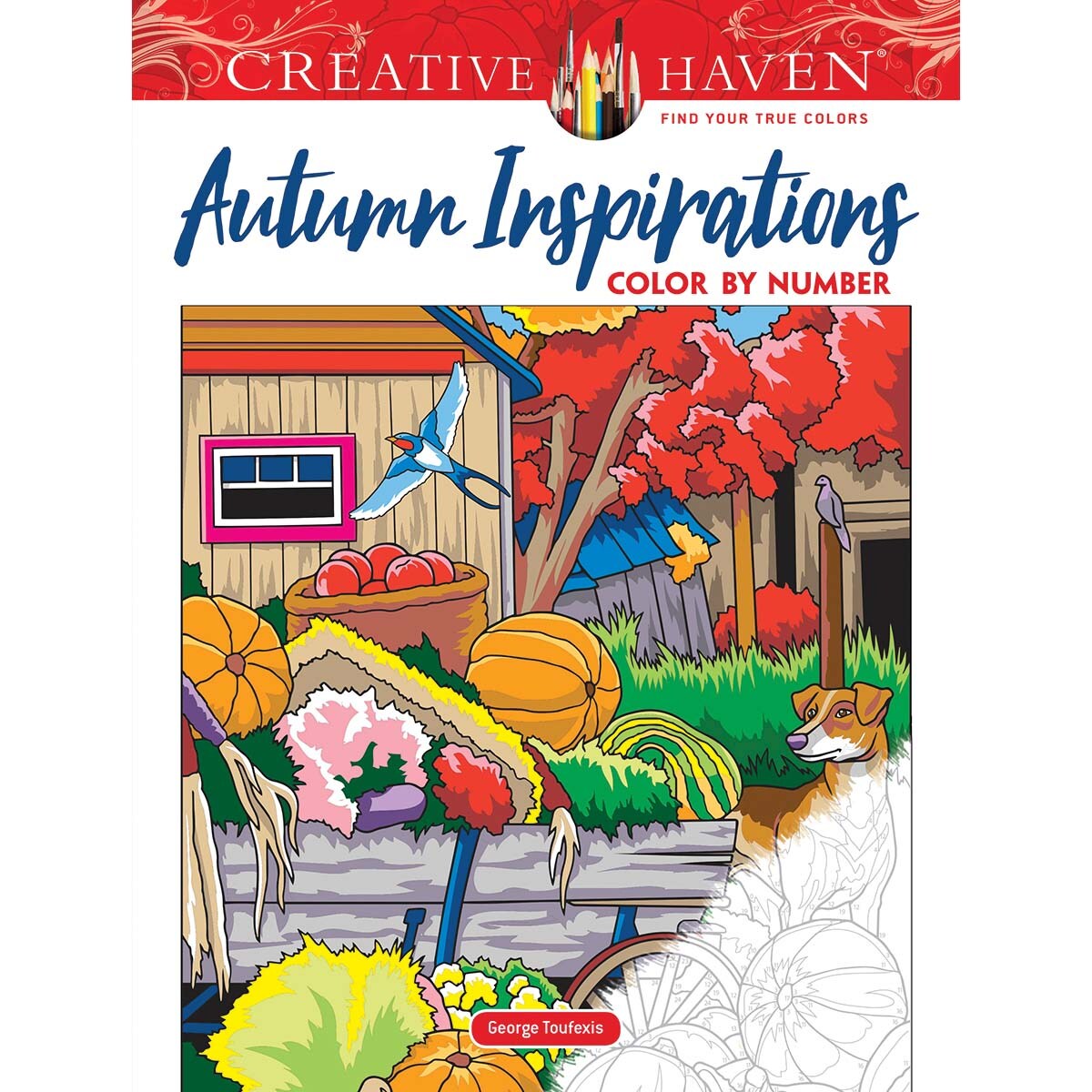 Dover Autumn Inspirations Color by Number Coloring Book