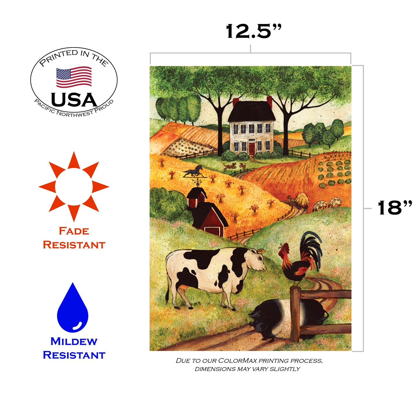 Farm Gathering Decorative Farm Flag