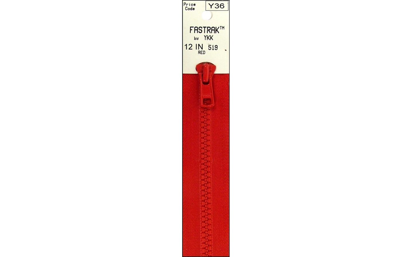 YKK Vislon Separating Fastrak Zipper 12" Red Michaels
