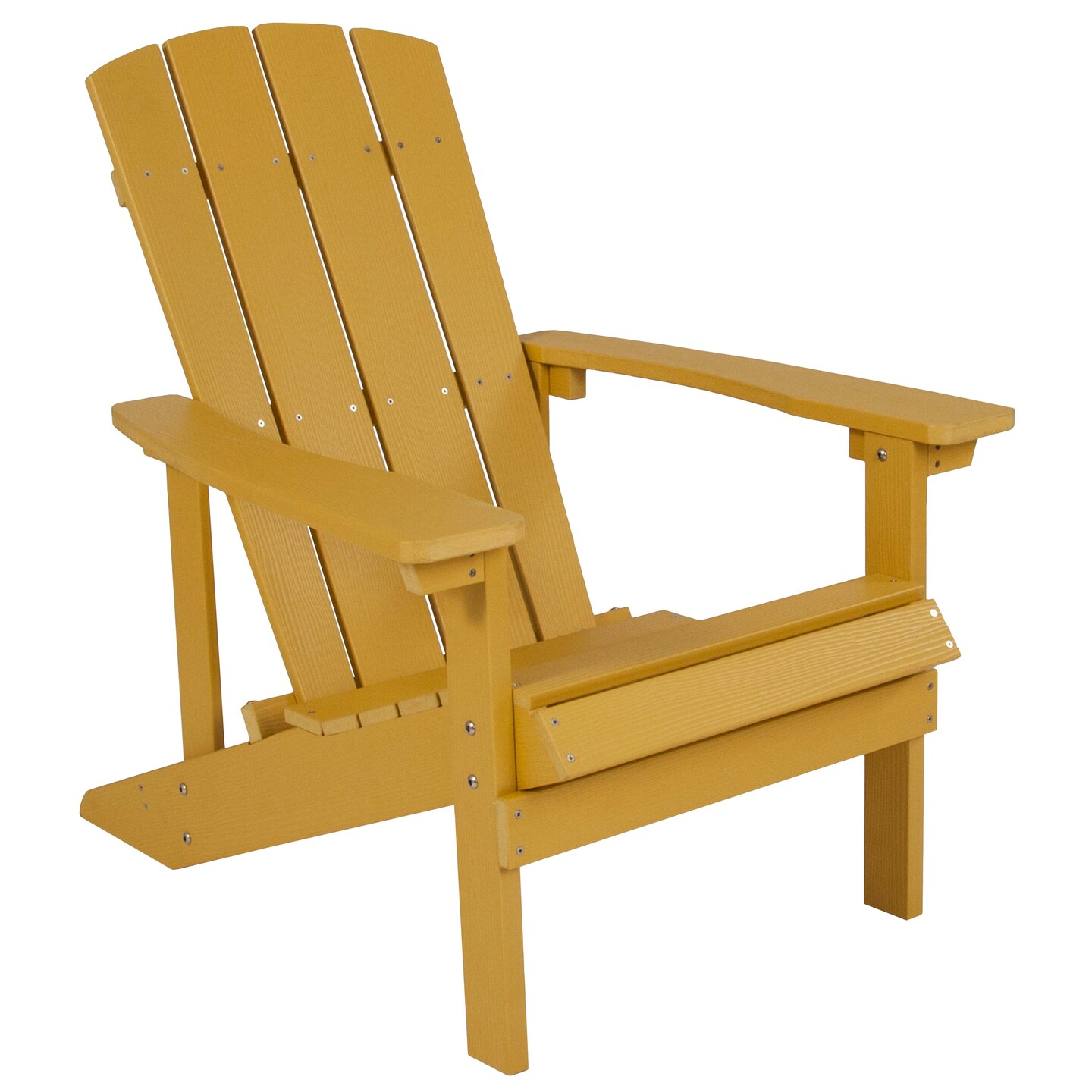 Merrick Lane Riviera Azure Adirondack Patio Chairs With Vertical Lattice Back And Weather Resistant Frame