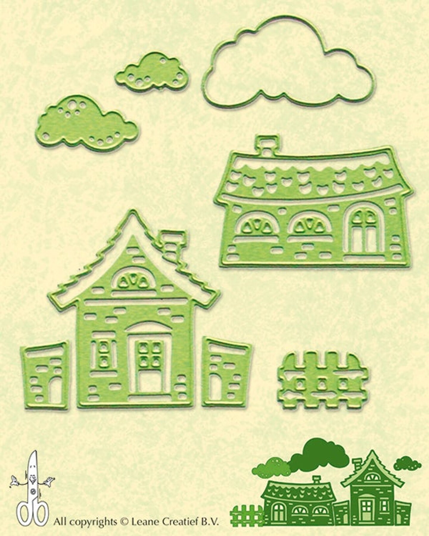 Leane Creatief Lea'bilities - Country House Scene cutting and embossing die